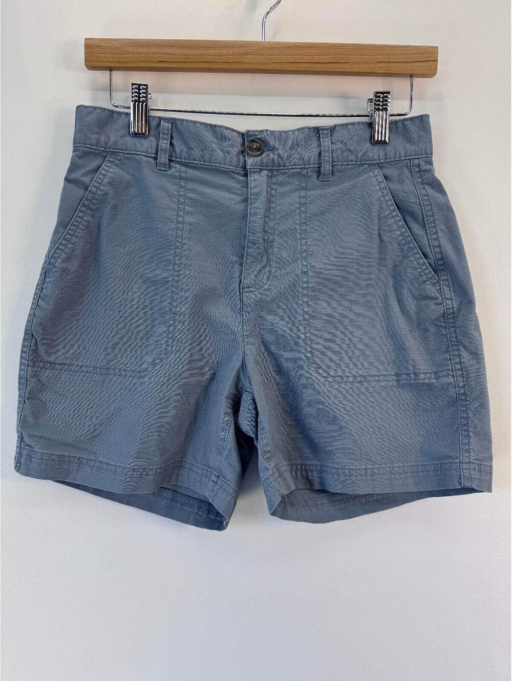 Eddie Bauer Blue Ripstop Utility Hiking Shorts Outdoor Gorpcore Mens 29